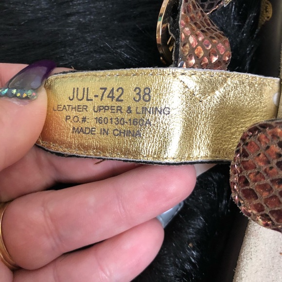 Algeria leather Velcro sling back sandals 38 - Picture 14 of 14